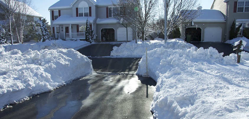 Snow removal of driveway